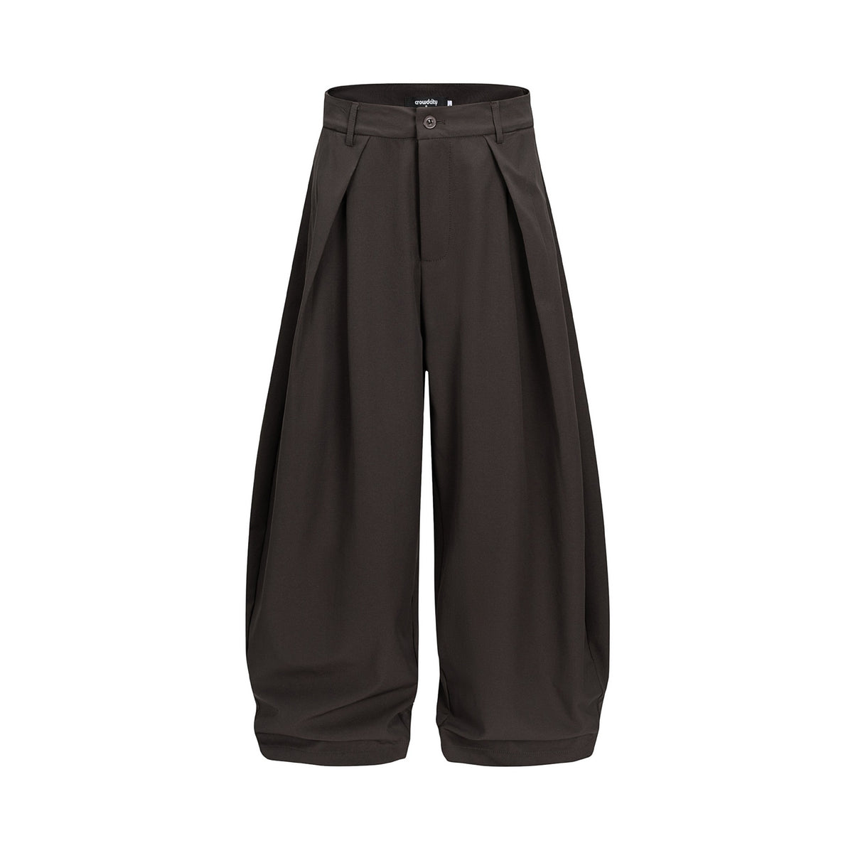 Women's wide culotte pants with high waistband, pleats, and shortened hem EVA-US