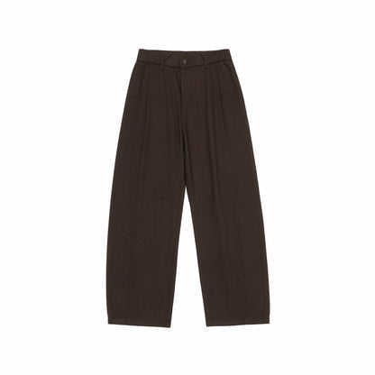 Women High-waisted Culotte Cargo Pants with distinctive seams and elastic back waistband EVA-US