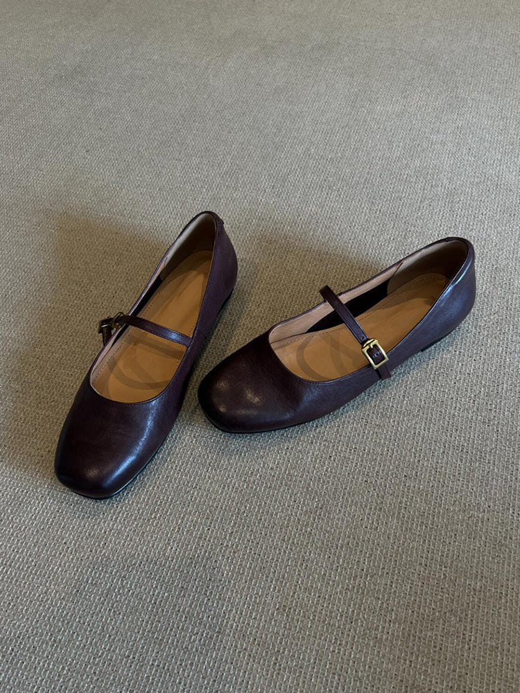 Ladies elegant Mary Janes with comfortable sole and adjustable strap EVA-US