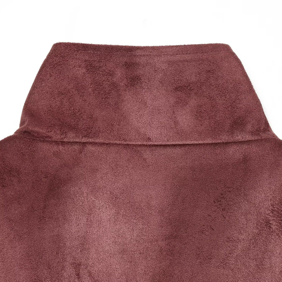 Ladies short jacket in bomber style made of suede look with high standing collar and kangaroo pockets EVA-US