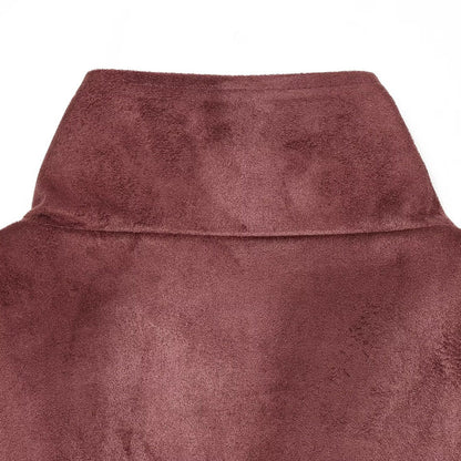 Ladies short jacket in bomber style made of suede look with high standing collar and kangaroo pockets EVA-US