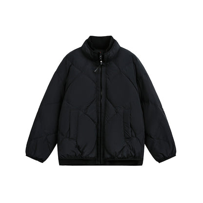 Unisex Boxy padded winter jacket with stand-up collar and ribbed cuffs EVA-US