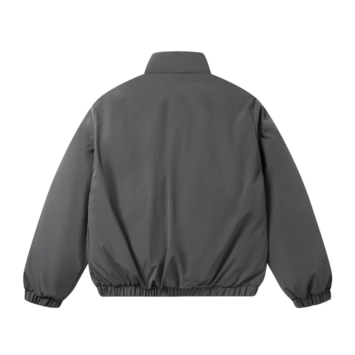 Men's short-cut two-tone utility transition jacket with high stand-up collar and large front pockets EVA-US
