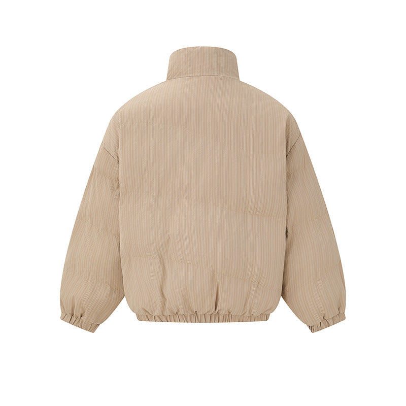 Unisex Reversible Boxy Jacket with Quilted Outer and Fleece Inner Side EVA-US