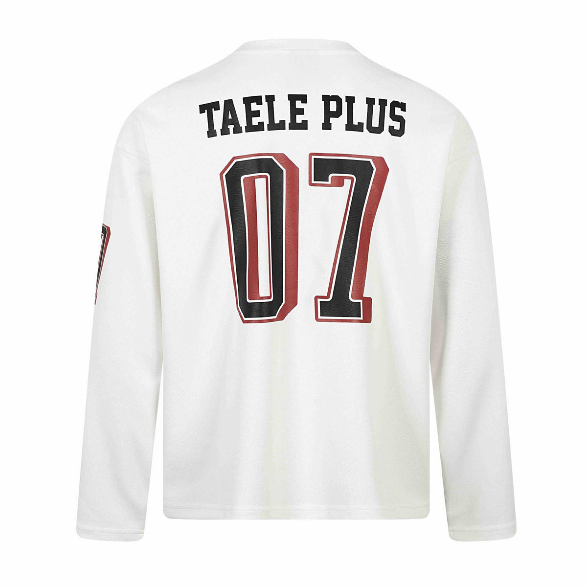 Unisex Sporty Oversized Hockey Jersey with Mesh Structure, Number Print and V-Notch Collar EVA-US