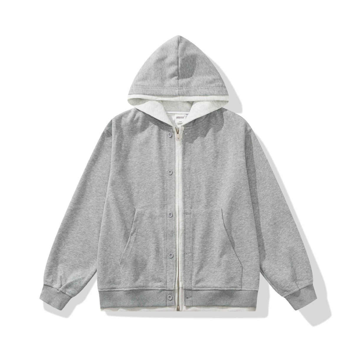 Unisex Boxy-Hooded Zip Jacket made of French Terry EVA-US