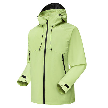 Men's Waterproof High-Visibility Shell Parka with Breathable Membrane, Adjustable Hood and Ventilation EVA-US