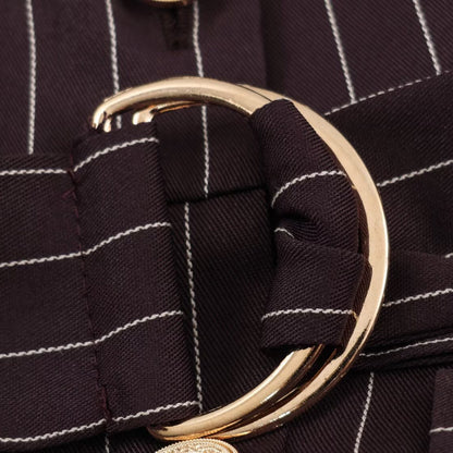 Women’s shirt dress in pinstripe look with waist belt EVA-US