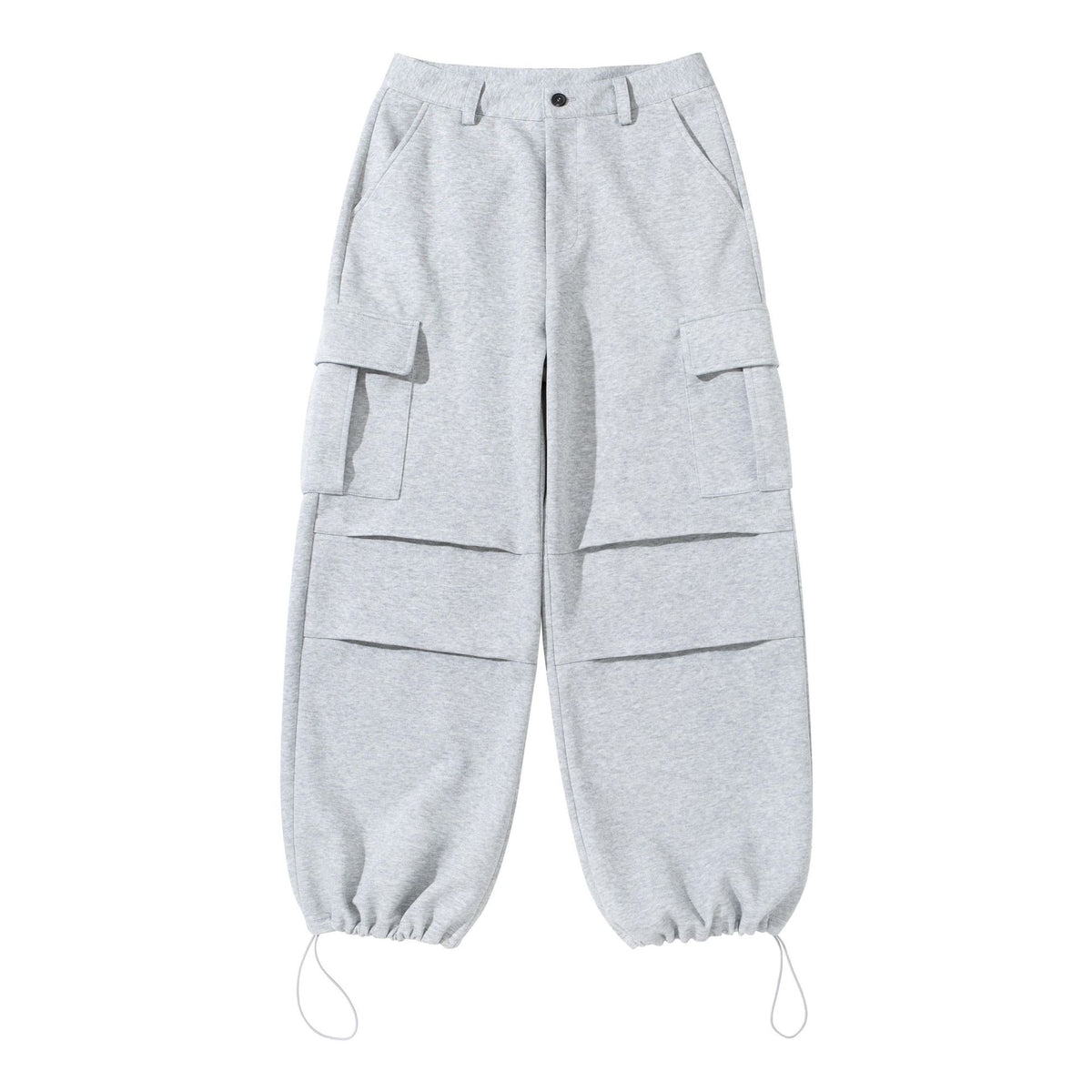 Ladies cargo lounge pants with wide leg, flap pockets and drawstring hem EVA-US