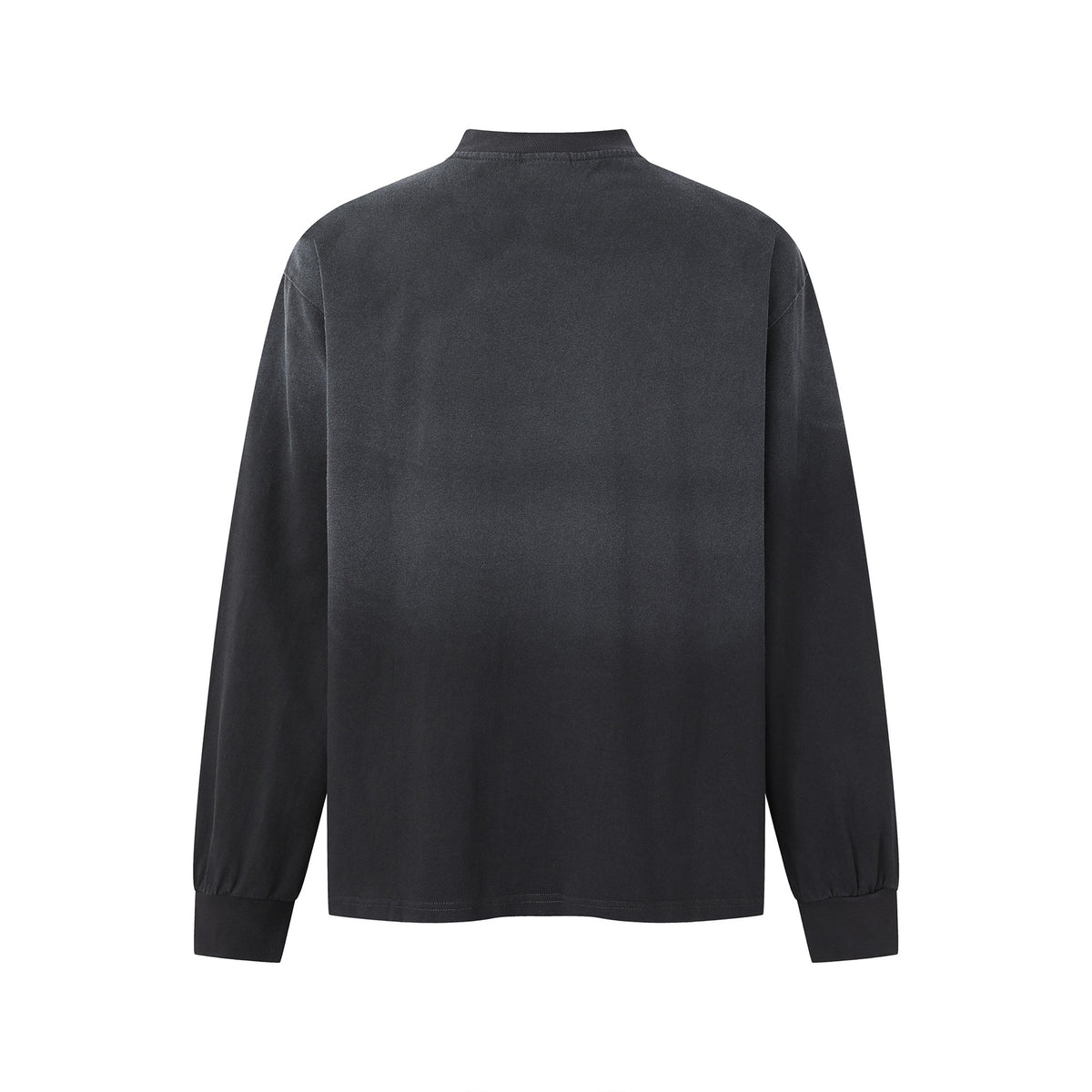 Unisex Oversized Sweatshirt with Troyer Collar and Blurry Logo Print EVA-US