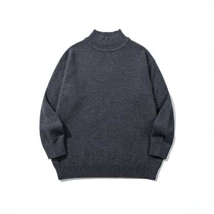Unisex Oversize-Troyer-Pullover with short stand-up collar and wide ribbed cuffs EVA-US
