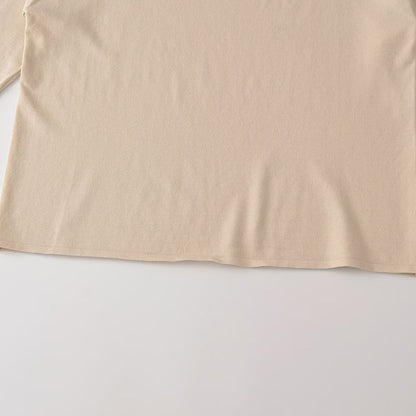 Women's Oversize Sweatshirt with deep round neckline and dropped shoulder EVA-US