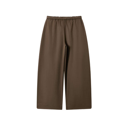 Women's culotte pants with high waist, wide leg, and tie belt EVA-US