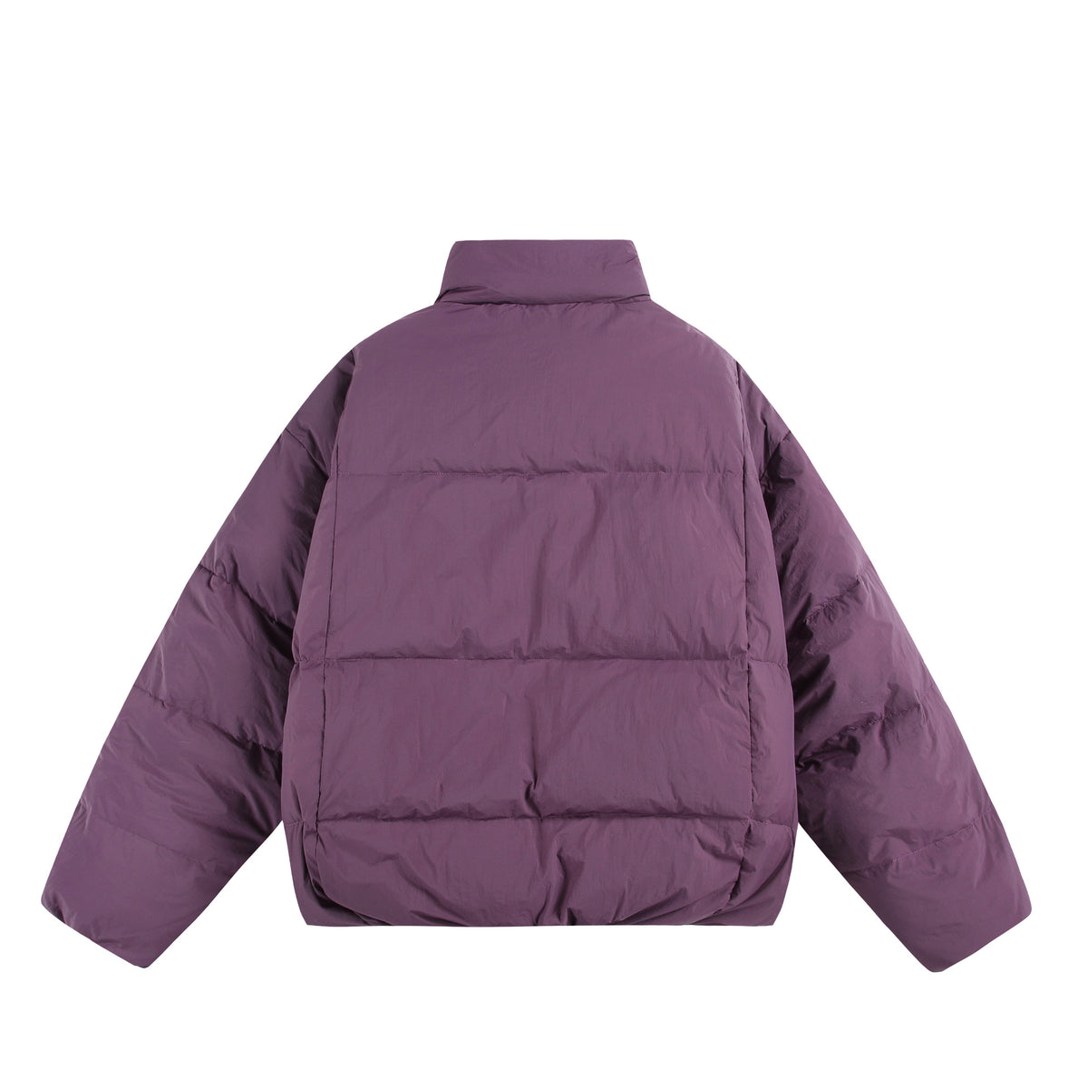 Ladies Oversized Padded Jacket with High Plush Collar and Wind Protection Placket EVA-US