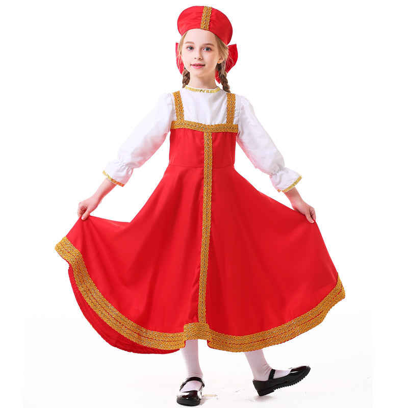 Girls Fairy Tale Costume with Golden Hem EVA-US