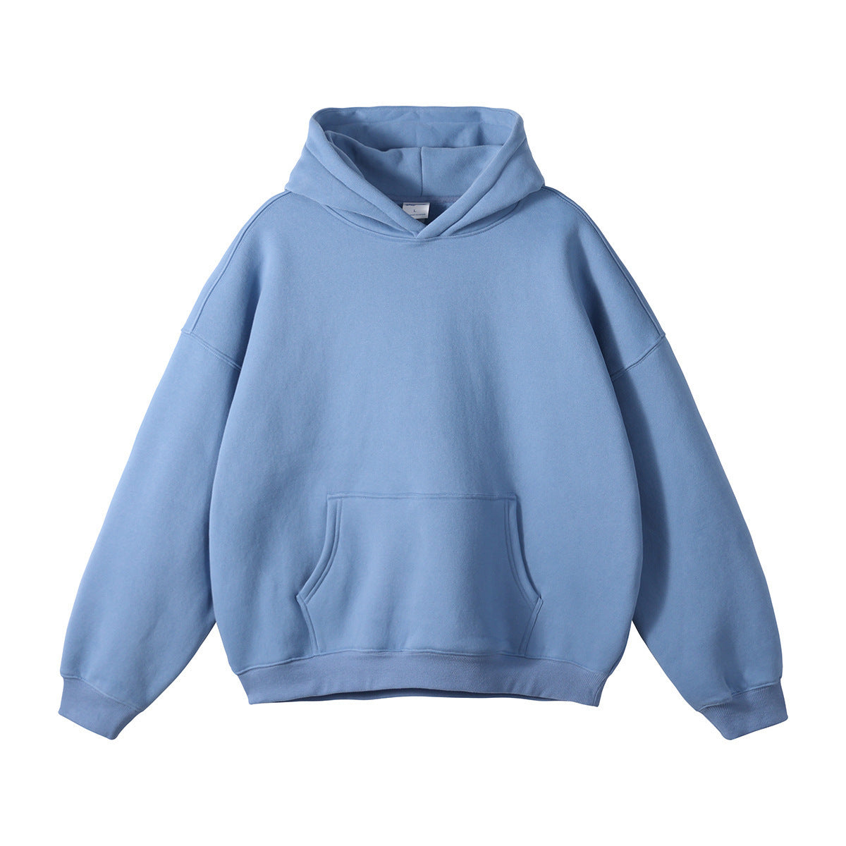 Unisex loose-fitting hoodie made of organic cotton with kangaroo pocket EVA-US