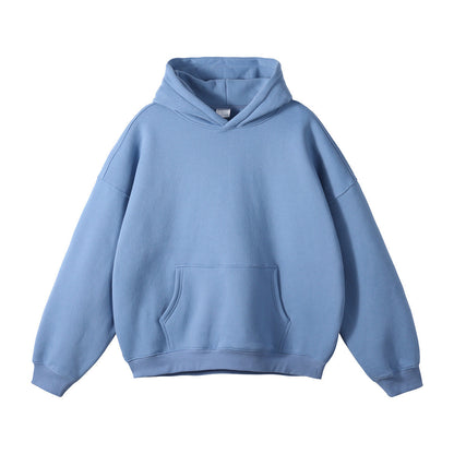 Unisex loose-fitting hoodie made of organic cotton with kangaroo pocket EVA-US