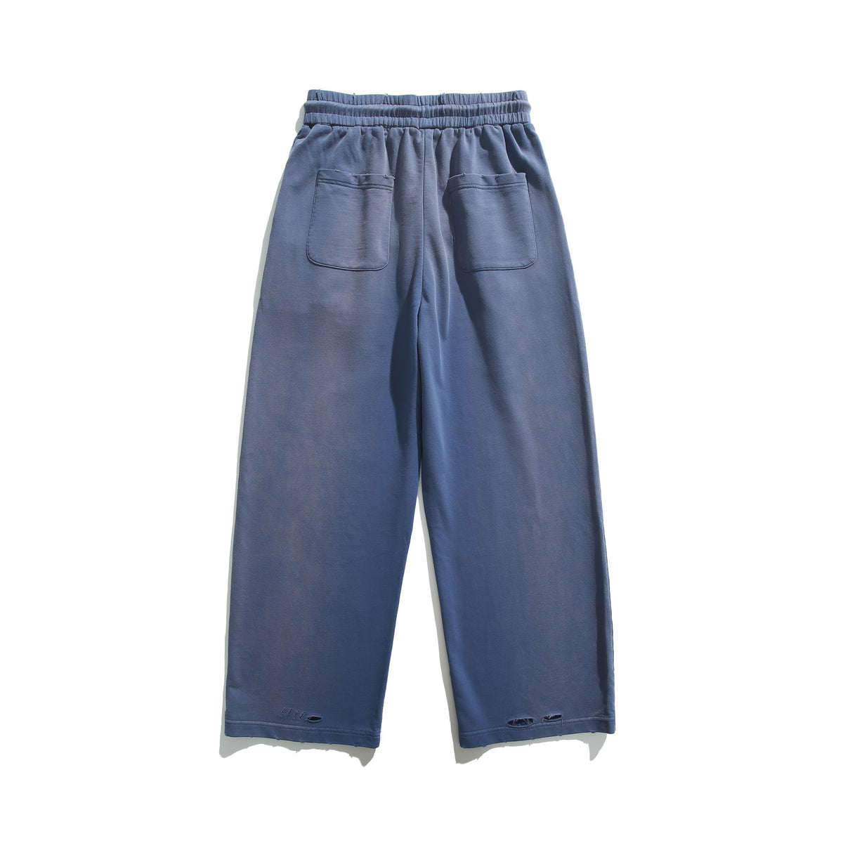 Unisex Loose Jersey Pants with Elastic Waistband, Drawstring, and Patch Side Pockets EVA-US