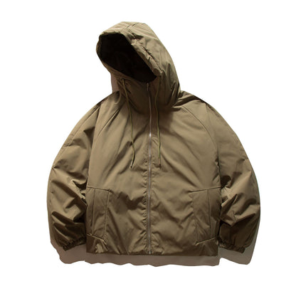 Unisex Boxy quilted hooded jacket with thermal insulation and elastic cuffs EVA-US
