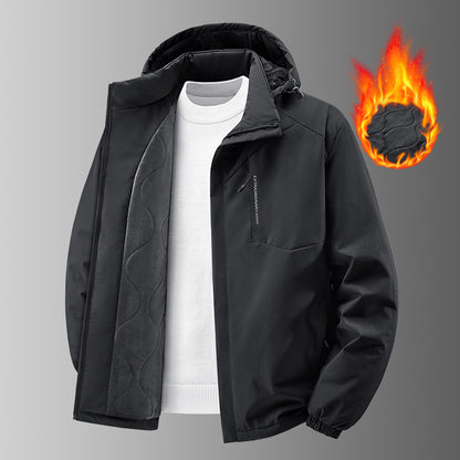 Women's insulated thermal winter jacket with hood and soft fleece lining EVA-US