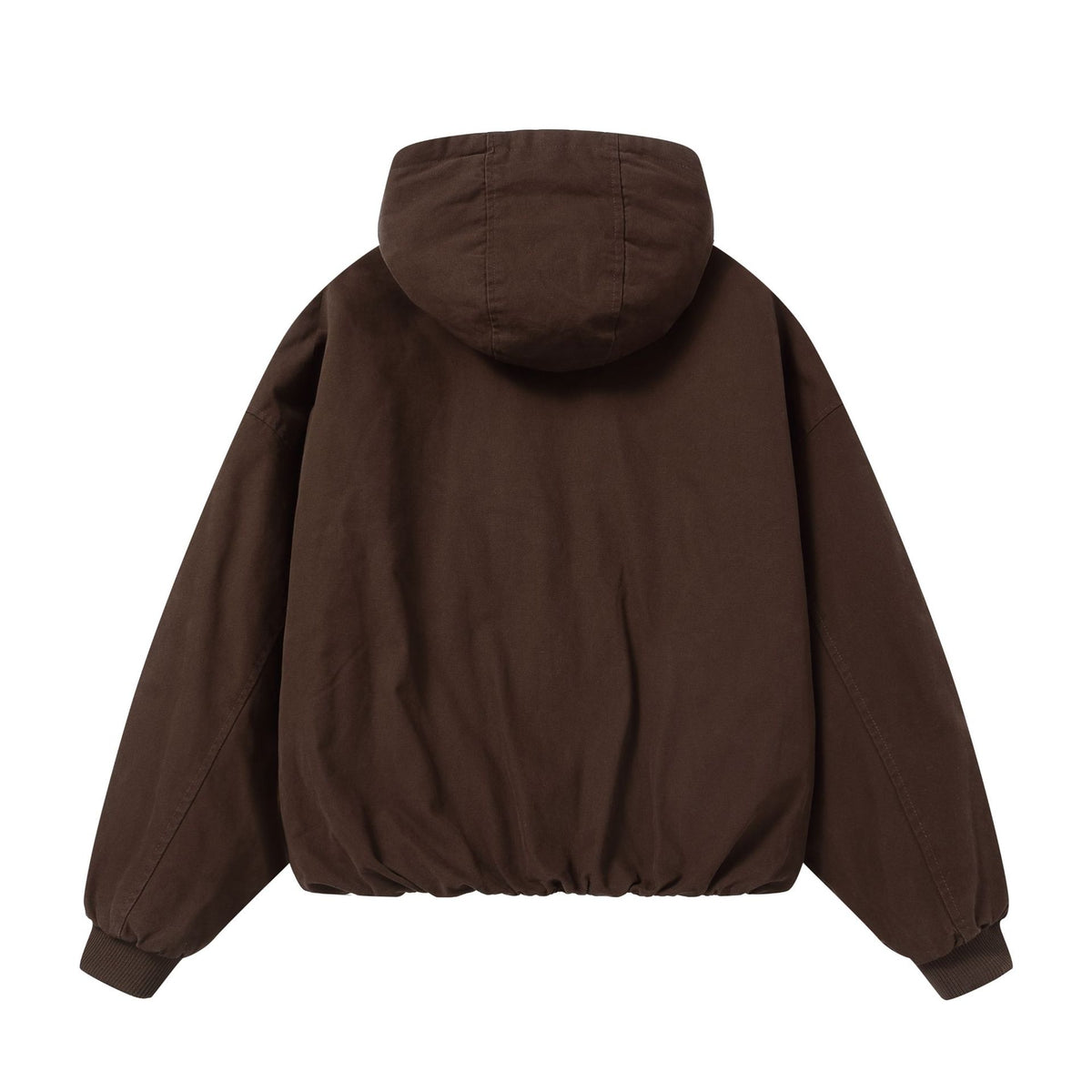 Men's Padded Hoodie with Faux Fur Lining and Elastic Hem EVA-US