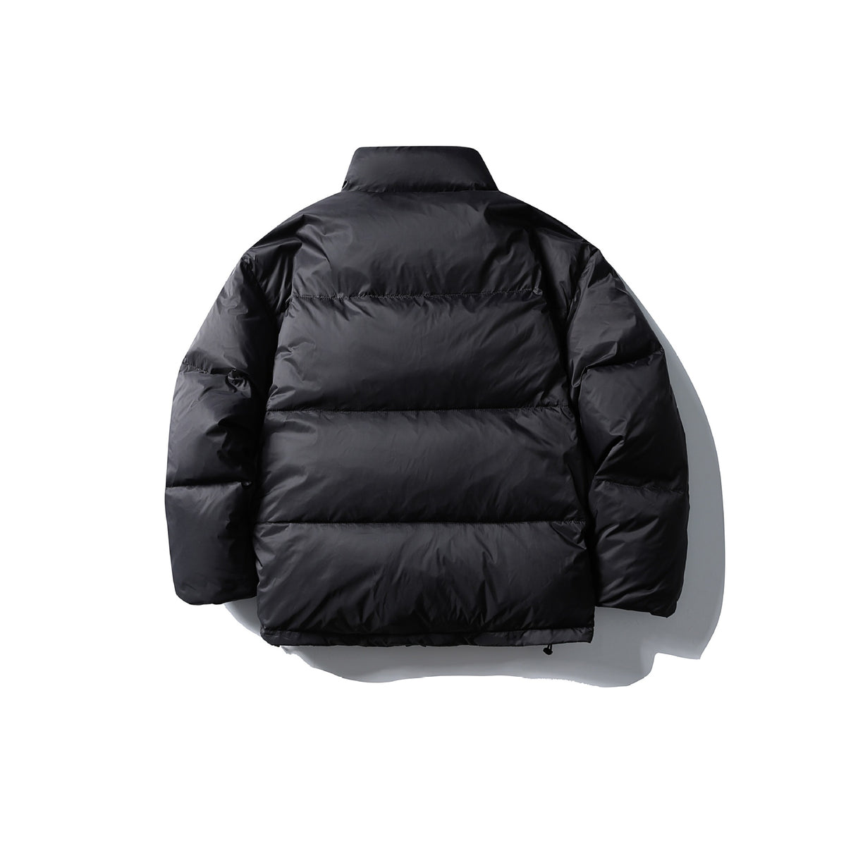 Unisex Boxy-padded short jacket with high stand-up collar and water-repellent shell EVA-US