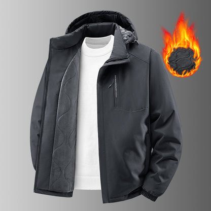 Women's insulated thermal winter jacket with hood and soft fleece lining EVA-US