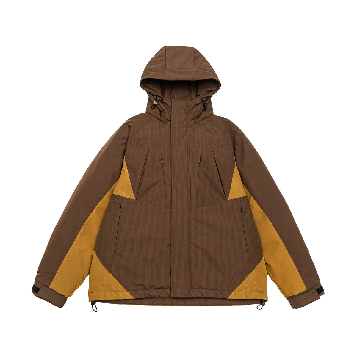Men's Waterproof Padded Parka with Adjustable Hood and Multiple Pockets EVA-US