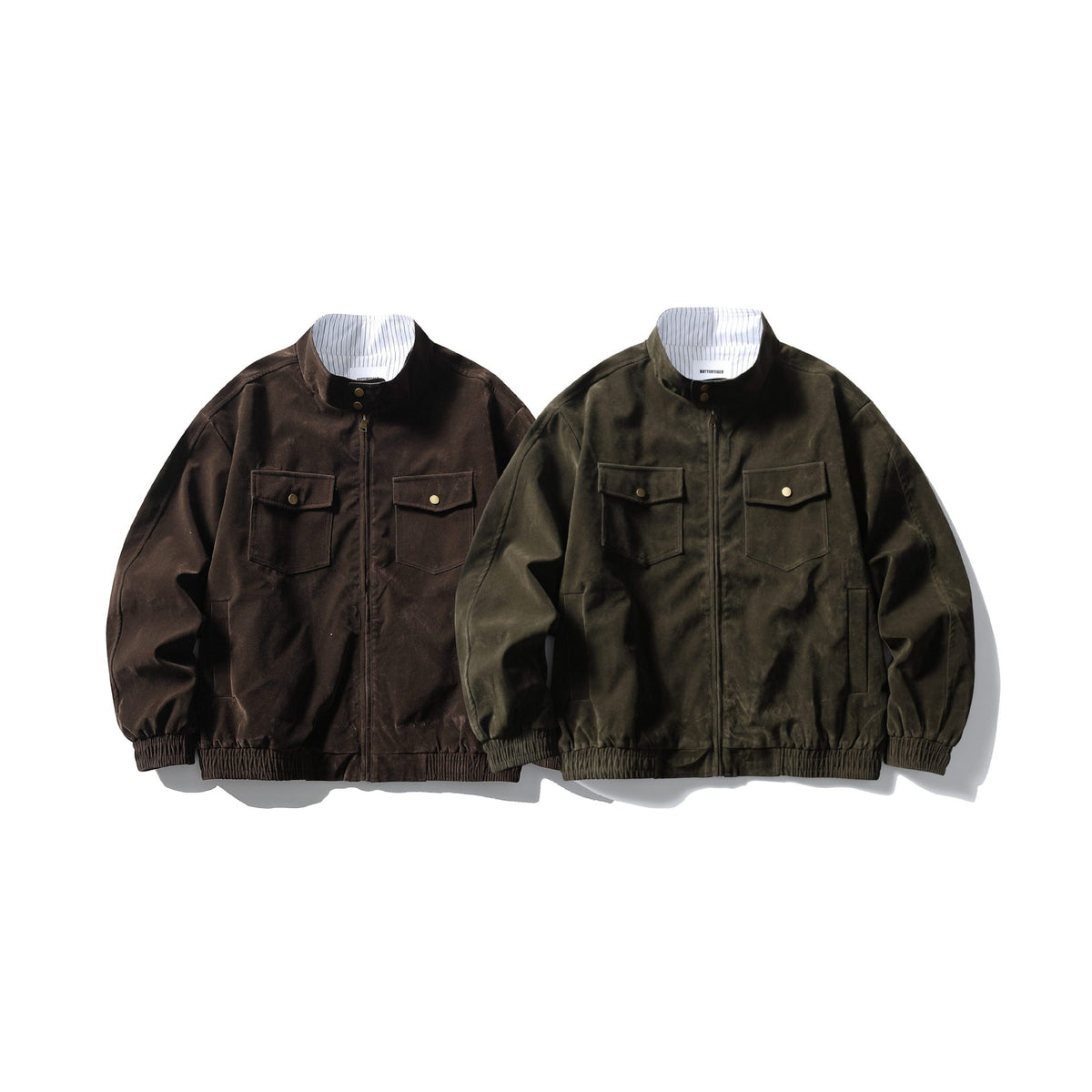 Men's Boxy Field Blouson made of sturdy canvas with high stand-up collar EVA-US