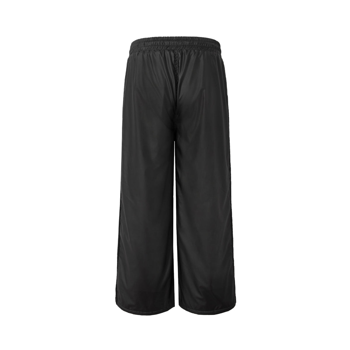Unisex Loose Technical Nylon Training Pants with Elastic Drawstring and Side Inserts EVA-US