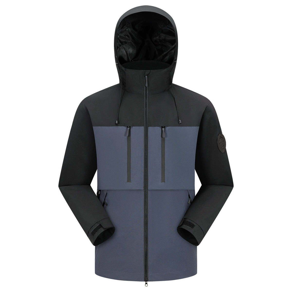 Men's Waterproof Breathable Softshell Outdoor Jacket with Adjustable Hood EVA-US