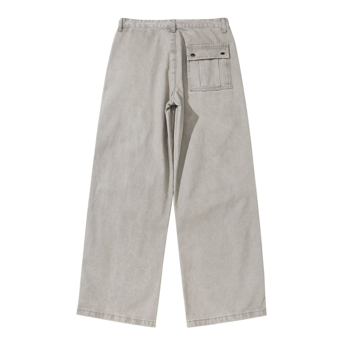 Women Wide Cropped Cargo Pants with Knee Panels and Patch Pockets EVA-US