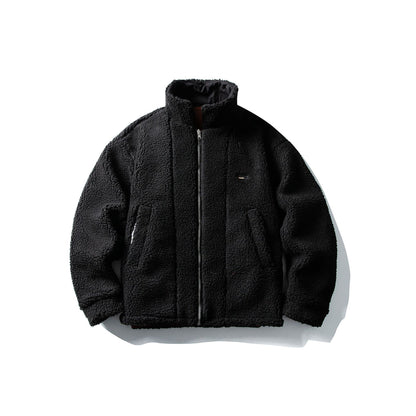 Men's short-cut insulated blouson with sherpa collar and flap pockets EVA-US