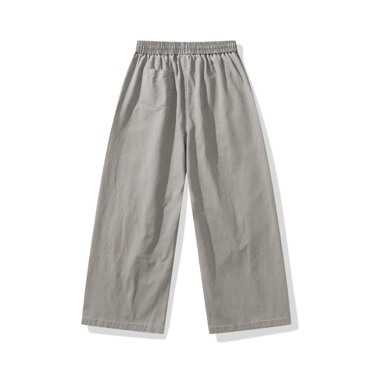 Women's wide cargo pants with elastic waistband and drawstring