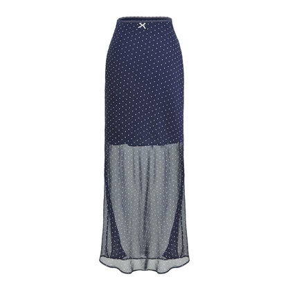 Women Light Midi Skirt Made of Chiffon with Leopard Print and Elastic Waistband