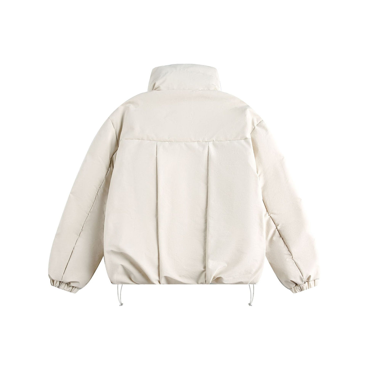 Men's short parka with high stand-up collar, padded thermal insulation and drawstring EVA-US