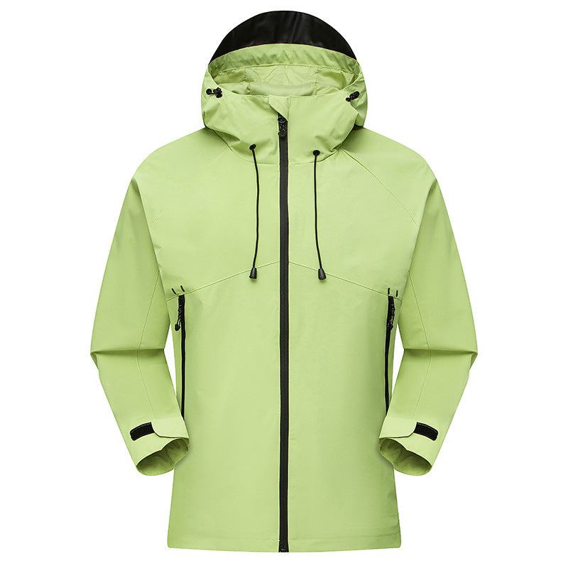 Men's Waterproof High-Visibility Shell Parka with Breathable Membrane, Adjustable Hood and Ventilation EVA-US