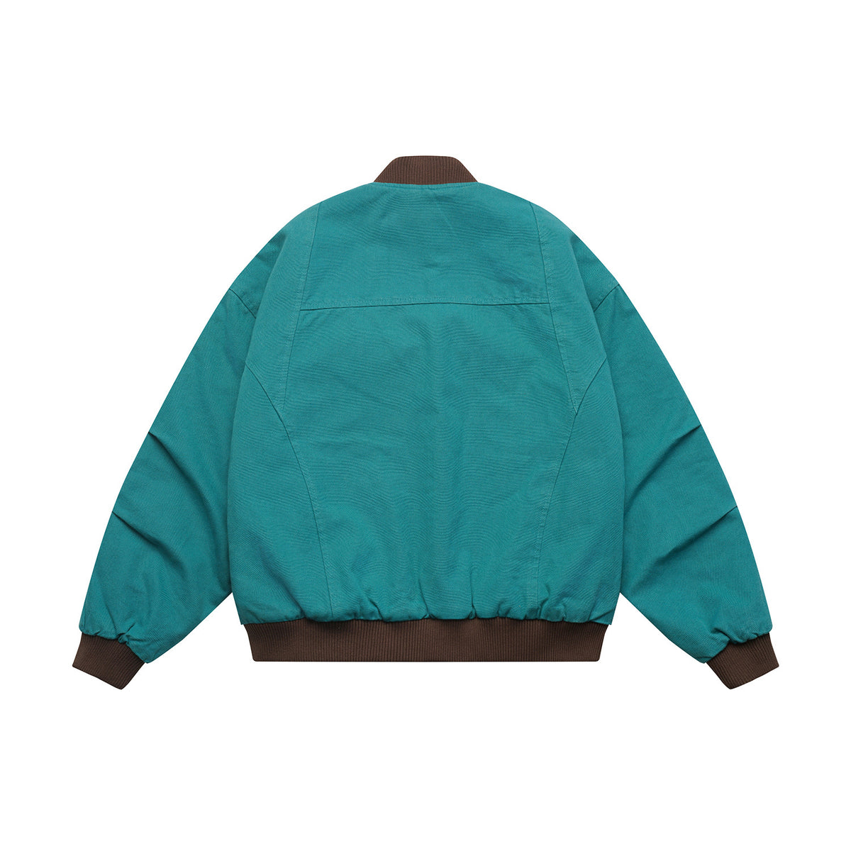 Unisex Lightly quilted oversized bomber jacket with ribbed collar and diagonally inserted pockets EVA-US