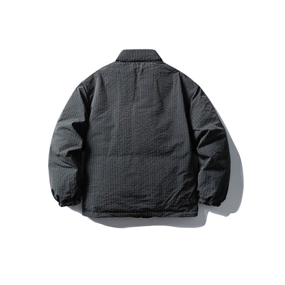 Men's Quilted Thermal Insulation Jacket with High Stand Collar EVA-US
