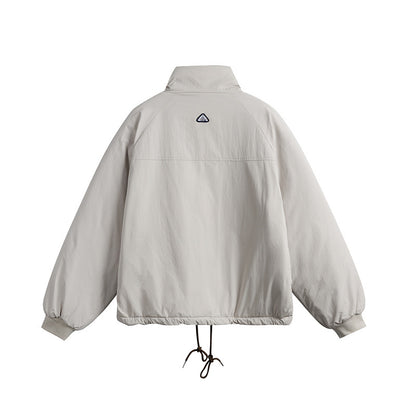 Unisex Short cut boxy padded jacket with drawstring and raglan sleeves EVA-US