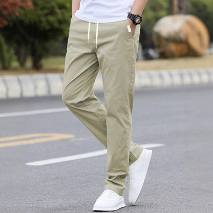 Men's sporty leisure pants with elastic waistband and modern side pockets EVA-US
