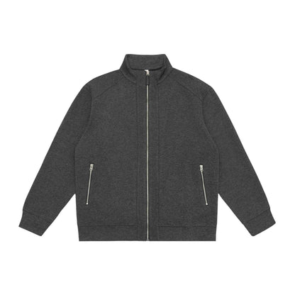 Unisex Zip-Sweat Jacket with Stand-Up Collar, Raglan Sleeves and Zipper Pockets EVA-US