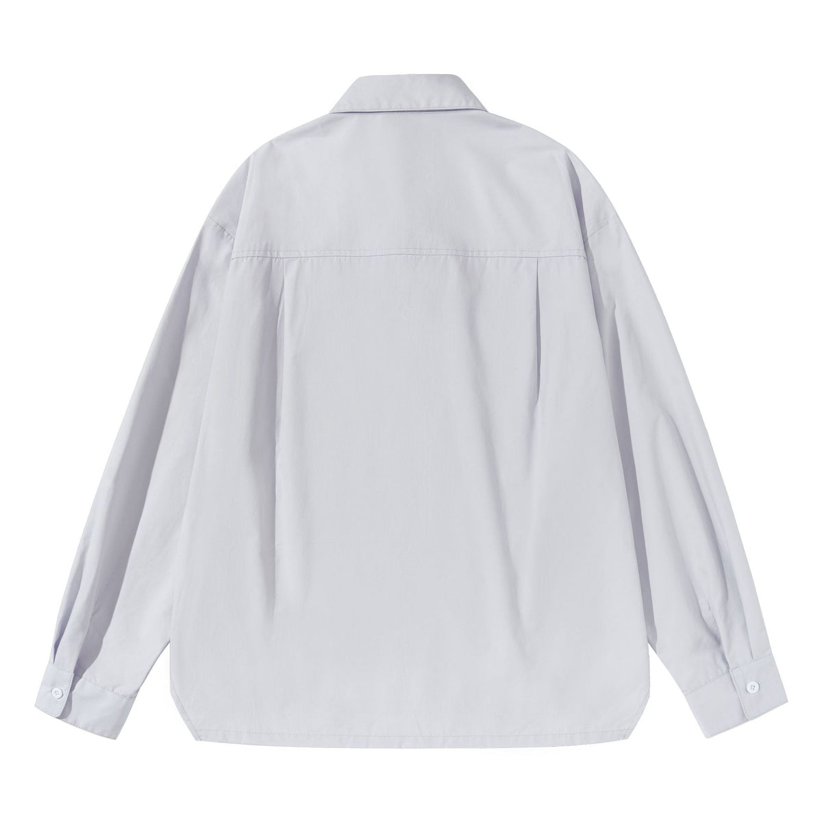 Women Oversize Boxy Shirt Blouse made of a lightweight cotton blend with chest pocket EVA-US