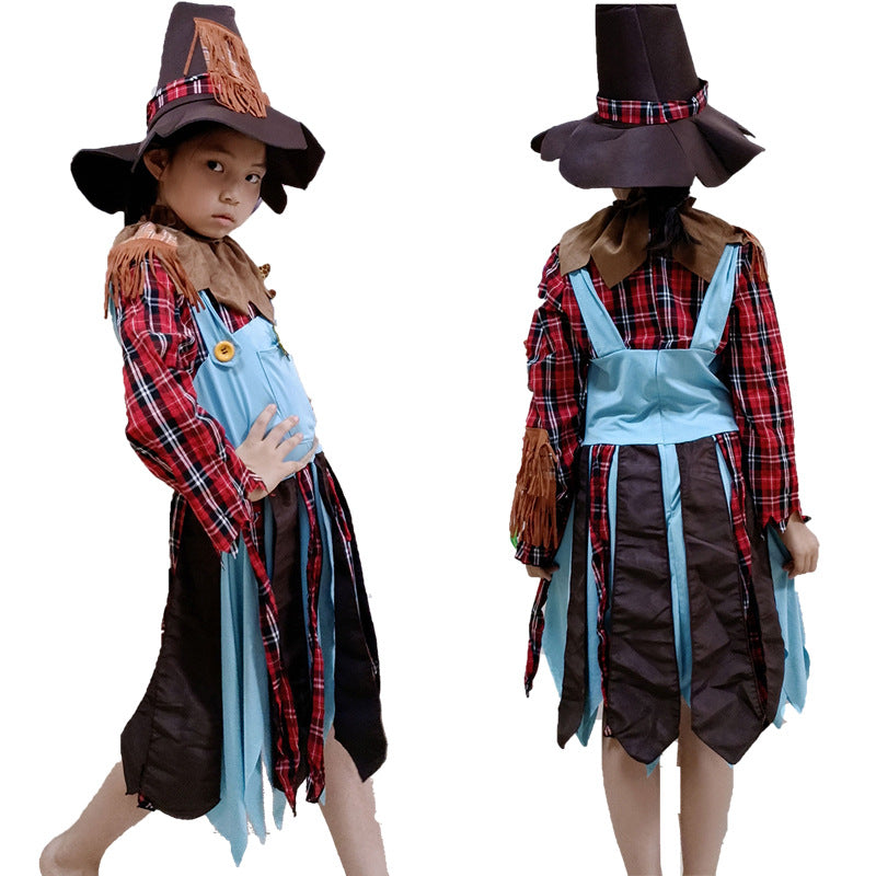 Girl's fun harvest time costume with hat EVA-US