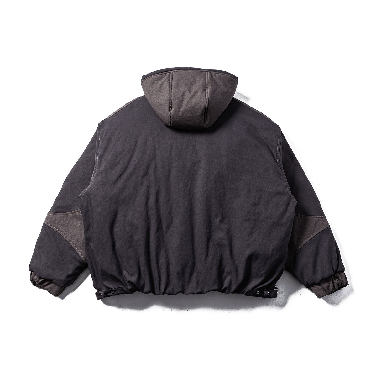 Men's Padded Quilted Hoodie Jacket with Utility Pockets EVA-US