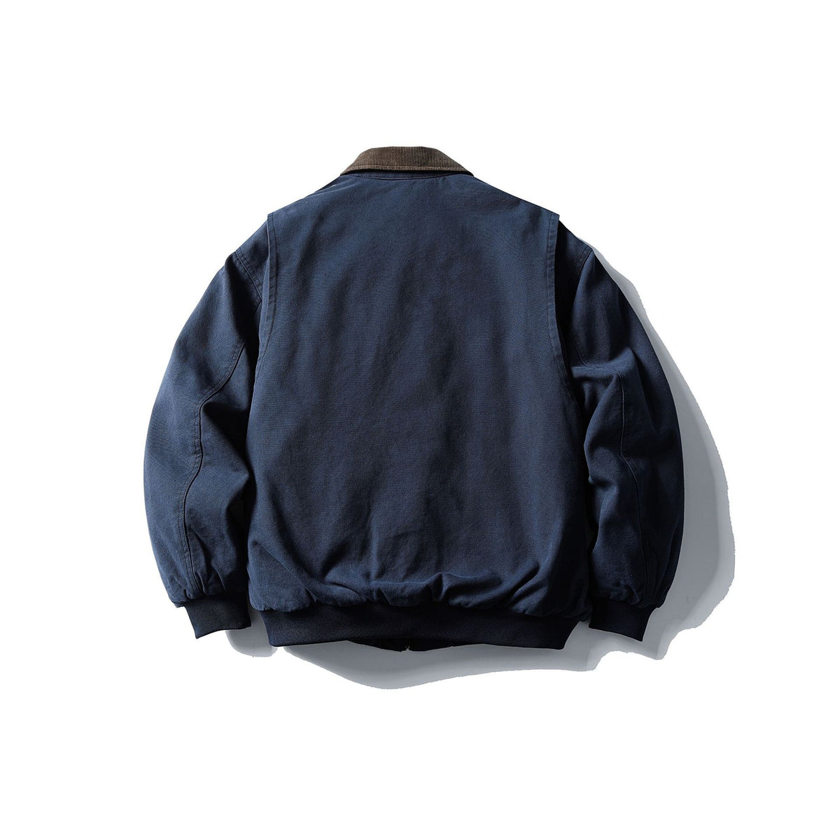 Men's Robust Canvas Jacket with Cord Collar and Utility Pockets EVA-US