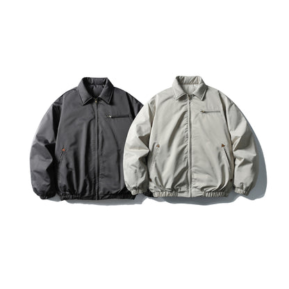 Men's Boxy Insulated Blouson with Zipper Chest Pocket EVA-US