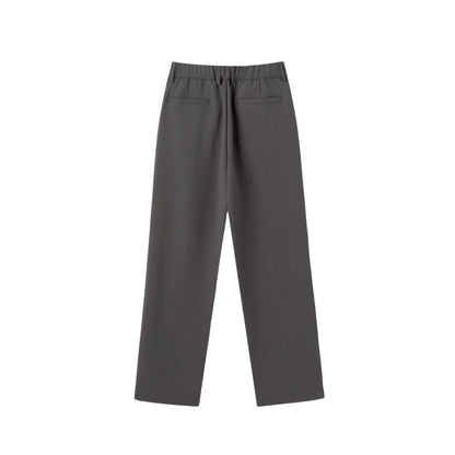 Women's wide pleated trousers with a high waist and classic waistband detail EVA-US