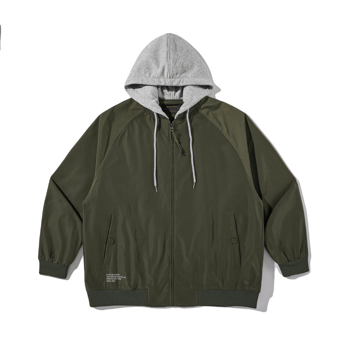 Men's transitional bomber-style parka with integrated sweat hood EVA-US