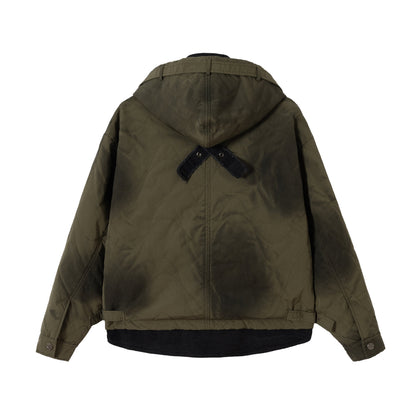 Men's Short Field Parka with modular inner lining, hood, and cargo pockets EVA-US